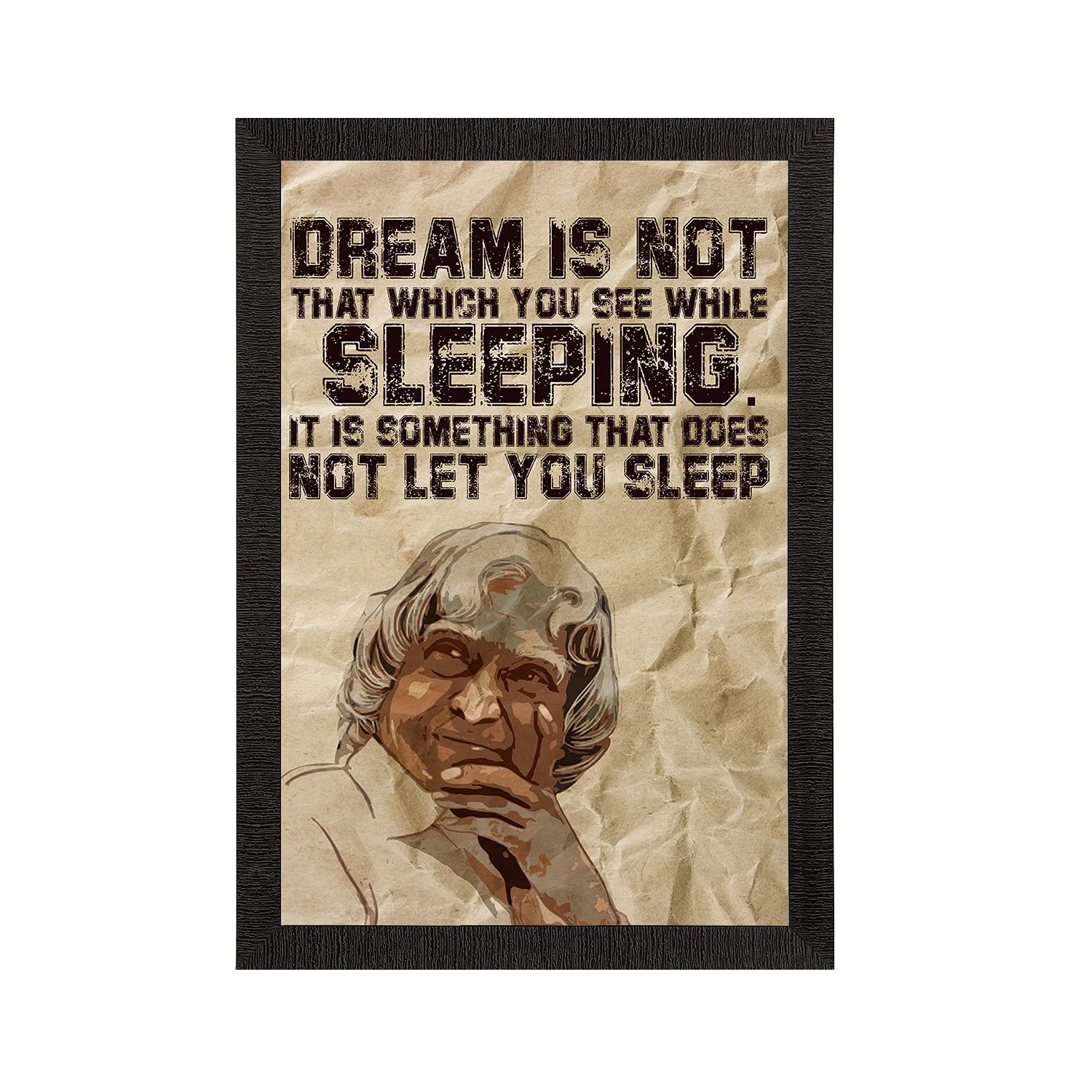 eCraftIndia "Dream Is Not That Which You See While Sleeping, It Is Something That Doesnt Let You Sleep A. P. J. Abdul Kalam Motivational Quote Digital Printed Wall Art For Study Room, Home Decor (B093CFXPB3) Amazon Price History, Amazon Price Tracker