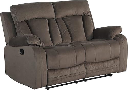 Miniatura 3 de Blackjack Furniture Elton - Silla reclinable moderna de microfibra para sala de estar y cine en casa, 63 pulgadas de ancho x 38 pulgadas de