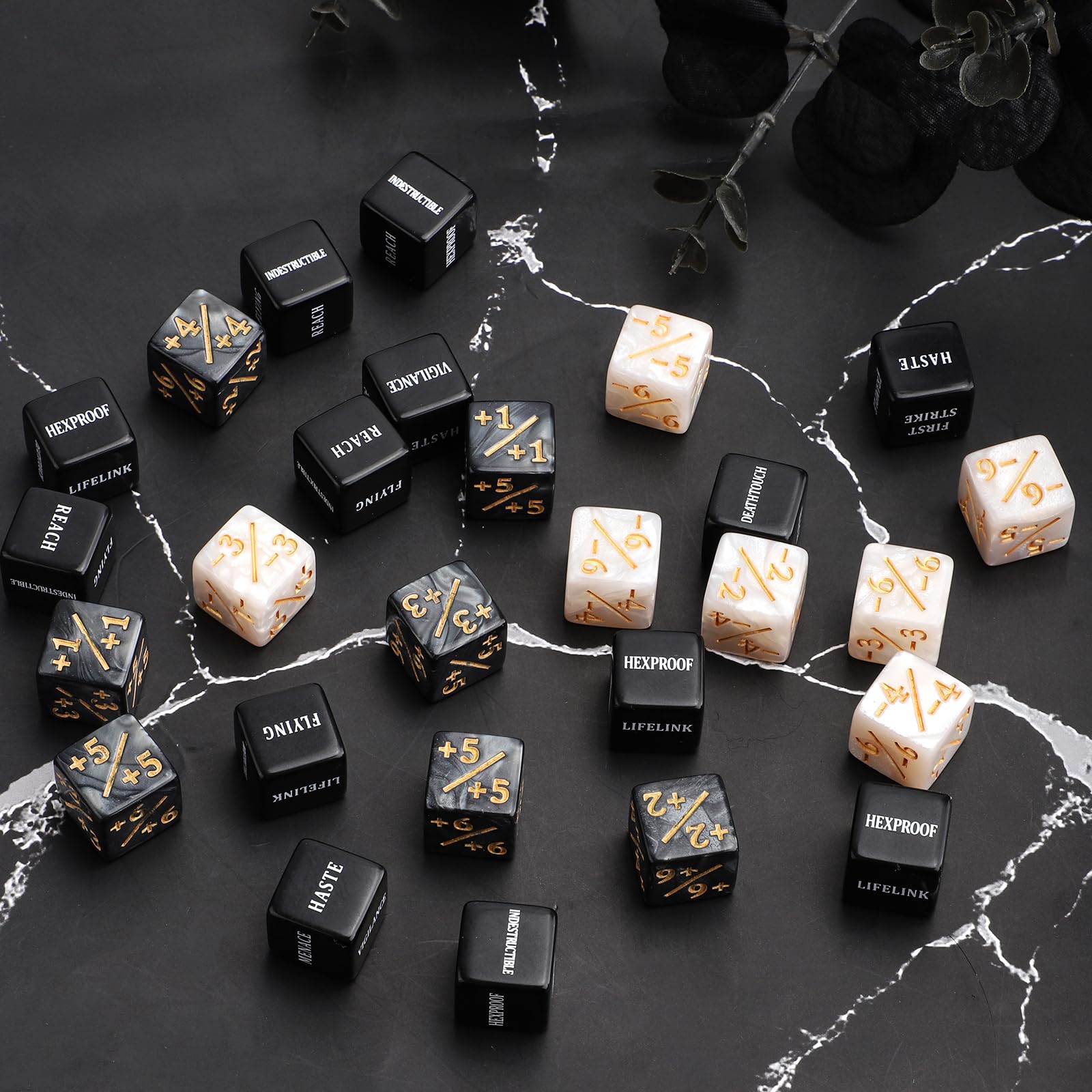 53-teiliges Würfel Set Für MTG & Brettspiele - Acryl Zählerwürfel Mit Aufbewahrungstasche