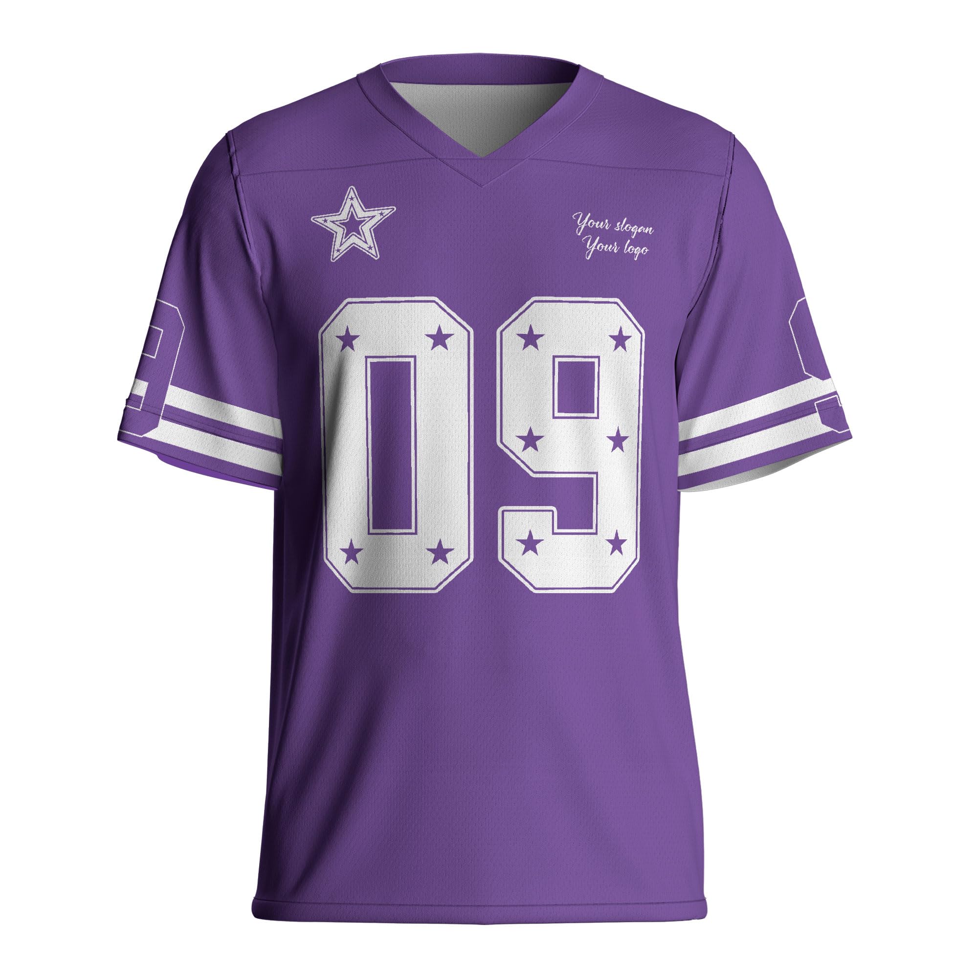 Your Team Custom Jersey for Men Women Football Jersey Personalized Shirts Short Sleeve T Shirt Baseball Jersey B01 Purpel