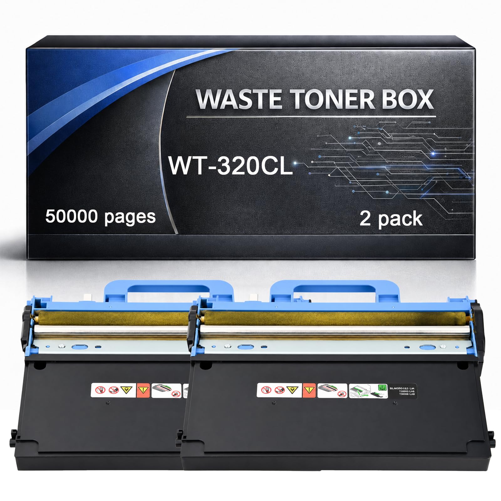 Vaschetta recupero toner WT320CL compatibile per Brother WT 320CL 300CL WT-320CL per stampanti HL-L8250CDN HL-L8350CDW HL-L9200CDWT HL-L8350CDWT MFC-L8600CDW MFC-L9550CDW