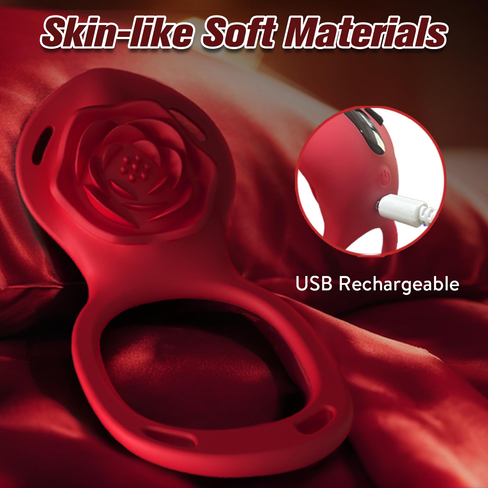 Couples Rose App Remote Control Wearable Vibrator, Couple Women Adult Sex Toys Games for Men, Hands Free Panty Clitoris Vibrator Vibrating Cock Ring, ZOOPLOU BDSM Female Sex Toy Clitoral Stimulator