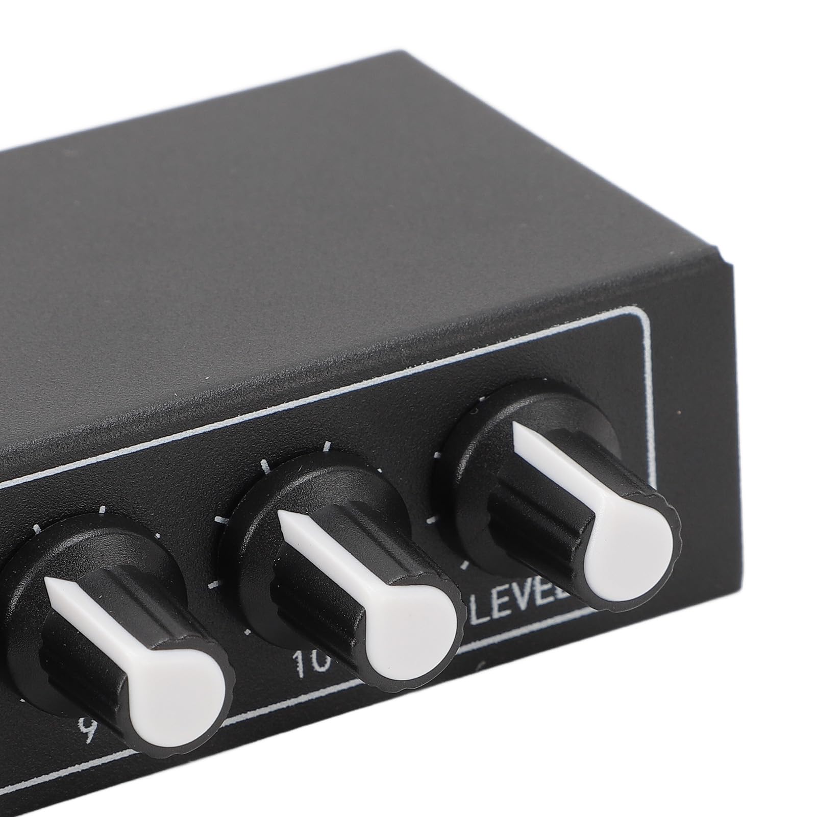 SENECESLI Amplificador de Auriculares de 10 Canales, Amplificador Operacional de bajo Ruido, Ecualizador de Metal Portátil para Productores de Música, Ingenieros de Estudio [Sonido de Cristal, Negro]