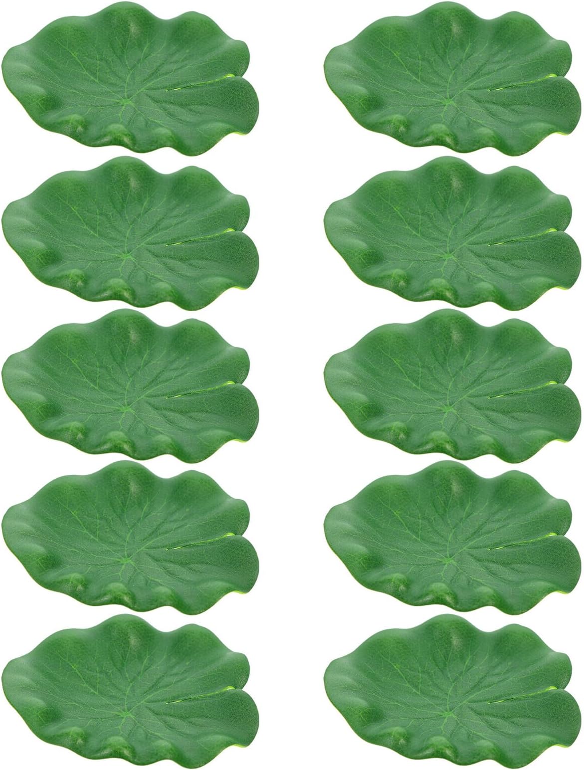 10pcs 10cm Simulation Lotus Leaves Floating Artificial Lotus Leaf Decor for Aquarium Pond Water Garden Home Decoration