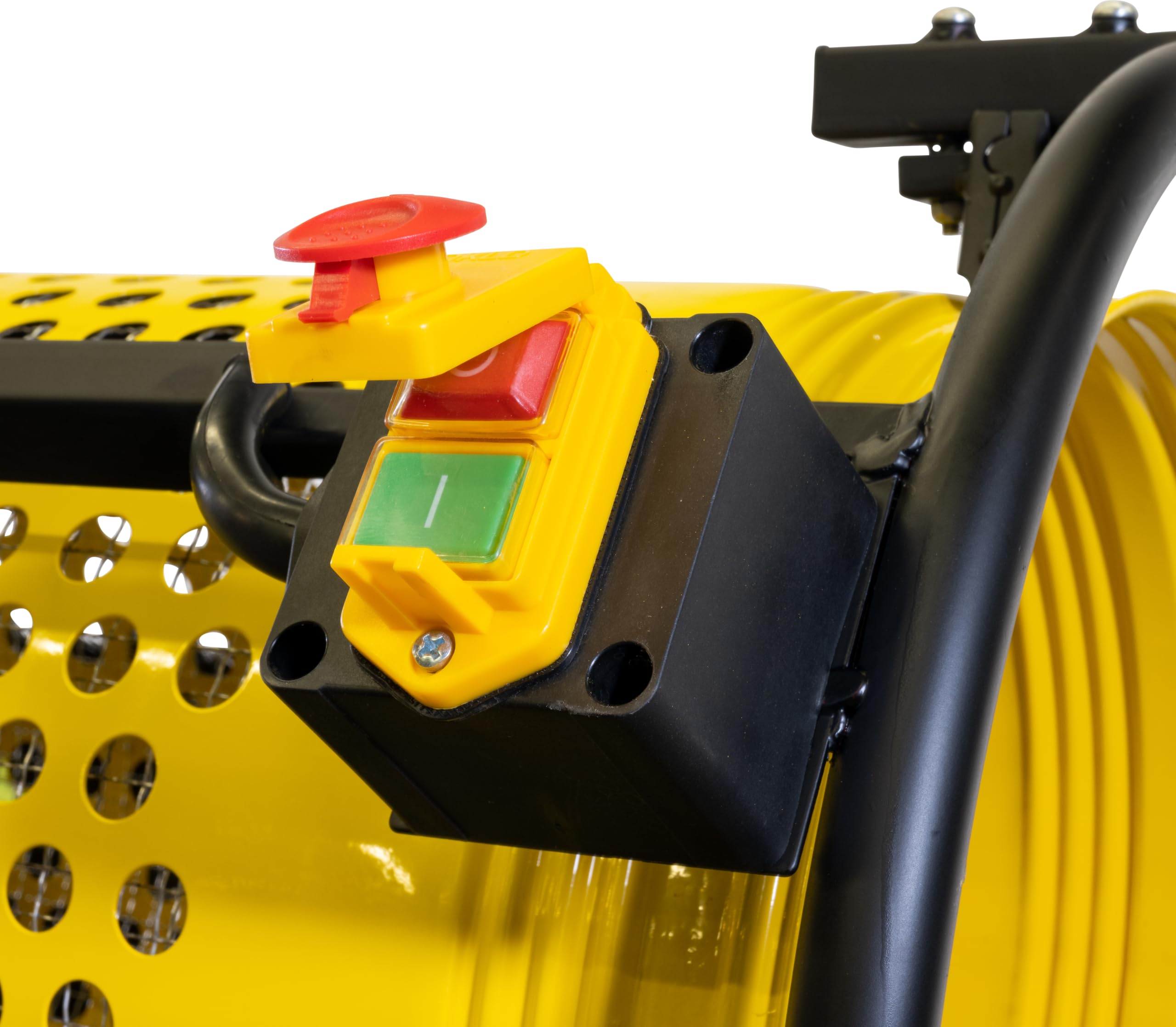 Güde Rollsieb GRS 375, 360 W, Siebtrommel Ø 375 mm, Modell 94414 | Zum Sieben von Kompost, Erde und Sand, Lochung 10 mm oder 20 mm, Neigungswinkel einstellbar, Transporträder, Fangsack