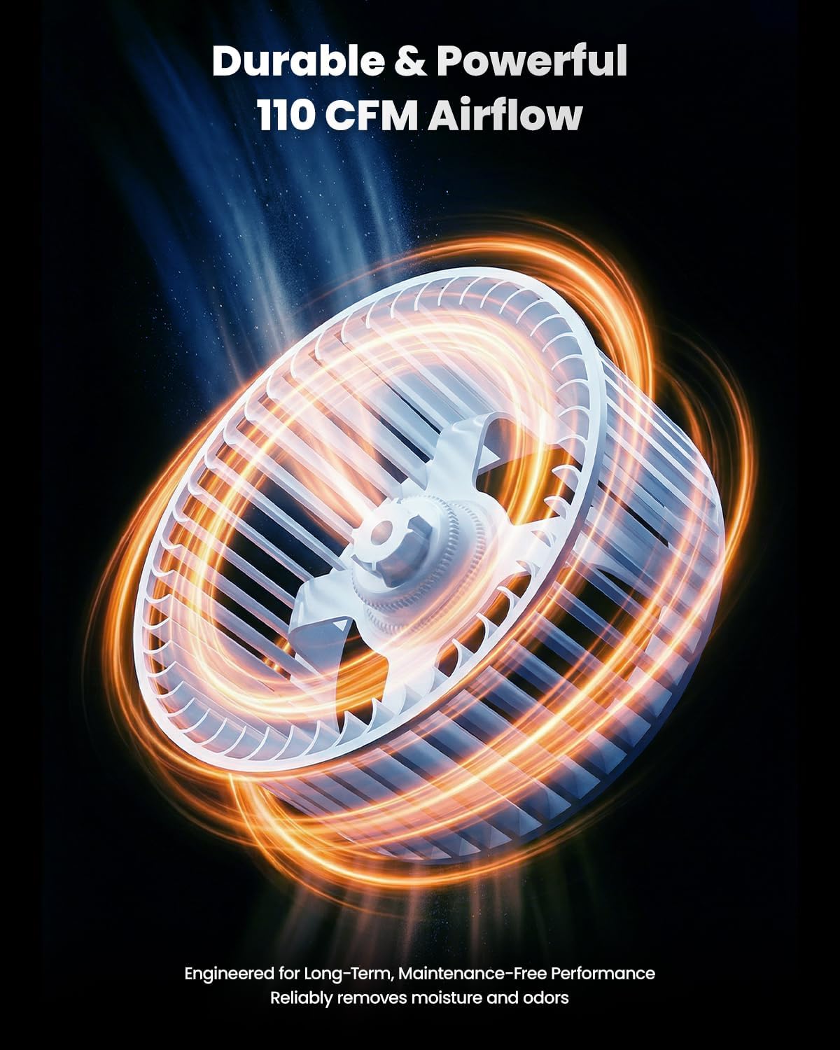 Bathroom Exhaust Fan with Light, 110 CFM 1.0 Sone Quiet Ceiling Mount Exhaust Fan, High CRI 97 3CCT LED Bathroom Ventilation Fan, LED Exhaust Vent Fan for Shower Bathroom Office Home, 4" Duct Included