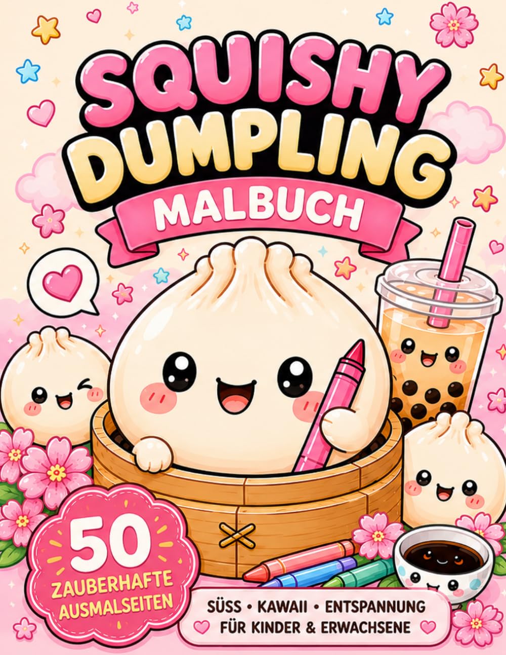 Squishy Dumpling Malbuch: Das Malbuch für Dumpling / Squishy Fans