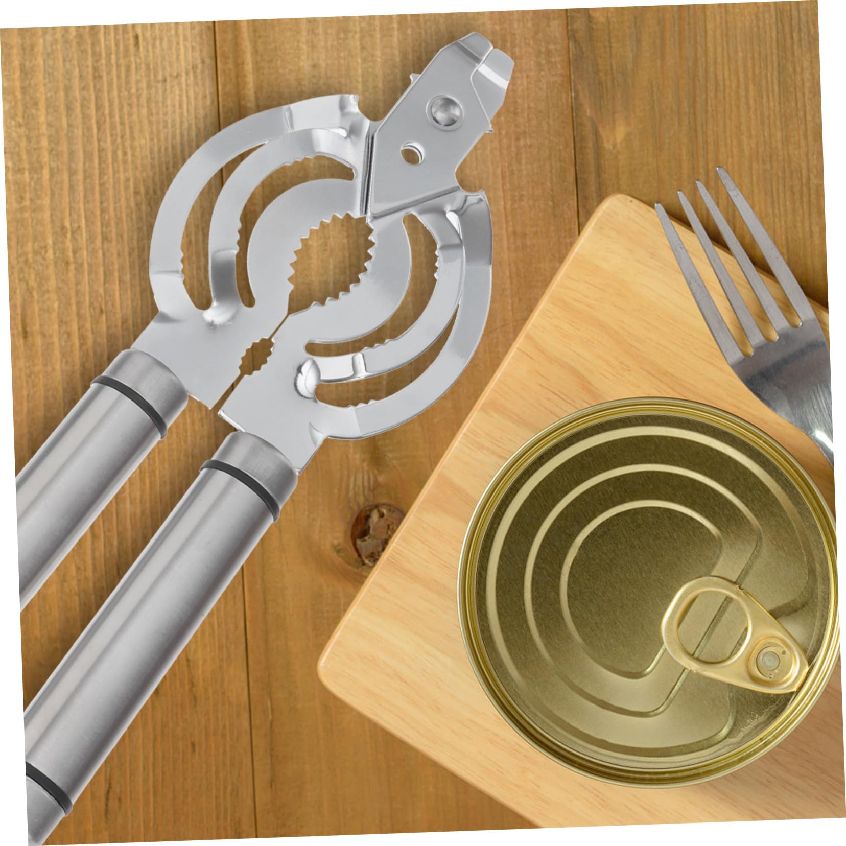 Cabilock Multifunctional Jar Opener Ergonomic Grip Can Opener for Easy Lid Removal Lightweight Kitchen Gadget for Home Restaurant and Parties Silver