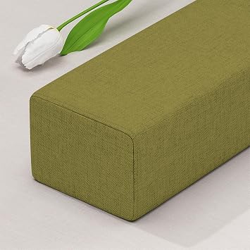 Bed Gap Filler 39X2X6inch Mattress Gap Filler Bed Headboard Pillow Cushion Thick Mattress Extender Between Mattress Headboard Wall Space Crack Rectangle Bolster,Green