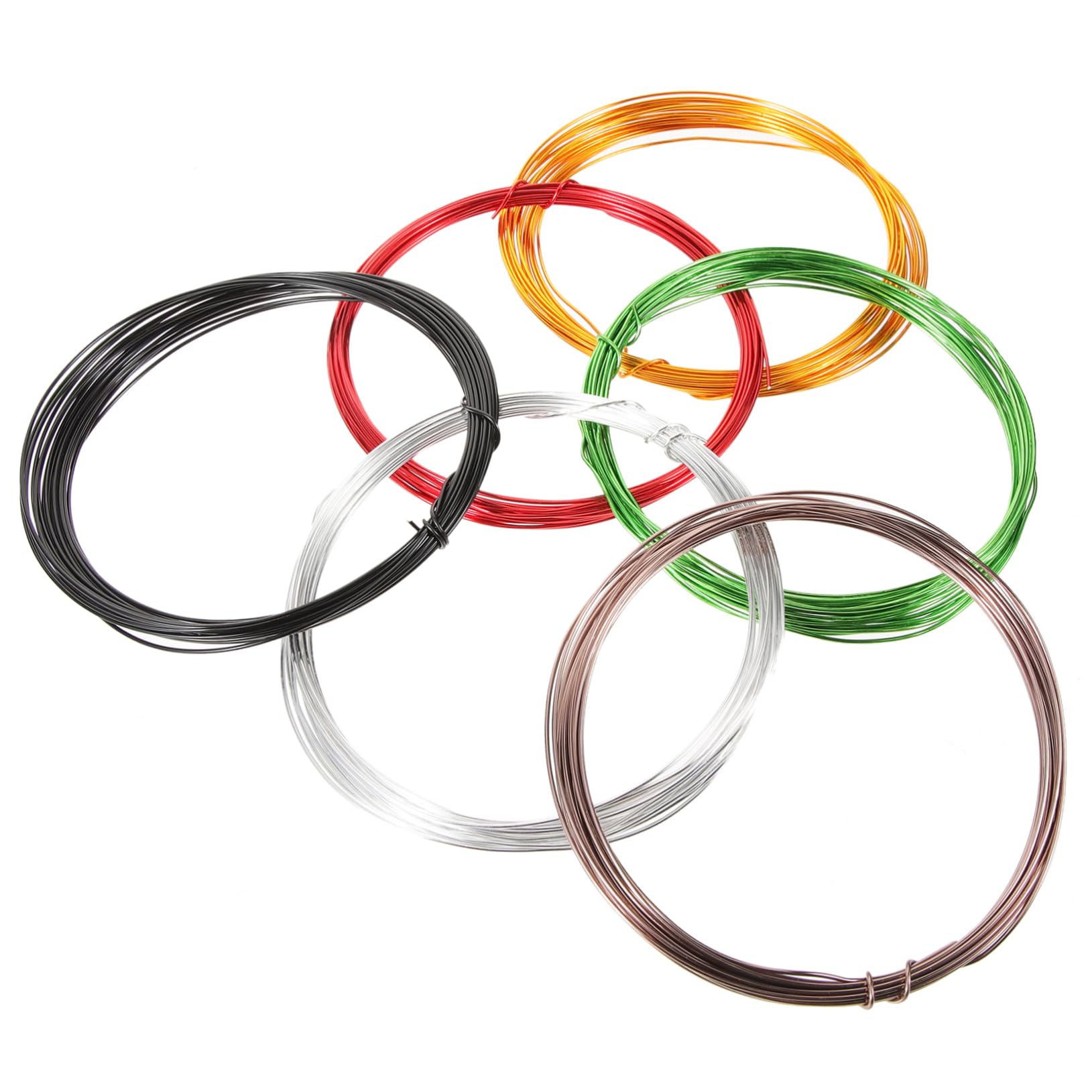 HEMOTON 6Pcs Aluminum Bonsai Training Wire for DIY Crafts Soft and Bendable Plant Shaping Tools for Garden Projects and Bonsai Art