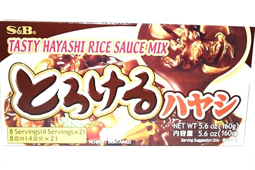 Sabrosa mezcla de salsa de arroz Hayashi - 5.6oz Paquete de 3