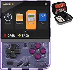 Console De Jogos Retrô Miyoo Mini Plus 128 Gb – Sistema Portátil Jogos, Tela Hd 3,5", Bateria Longa Duração, Compatível Com Vários Formatos Emulador Para (Roxo Gb)