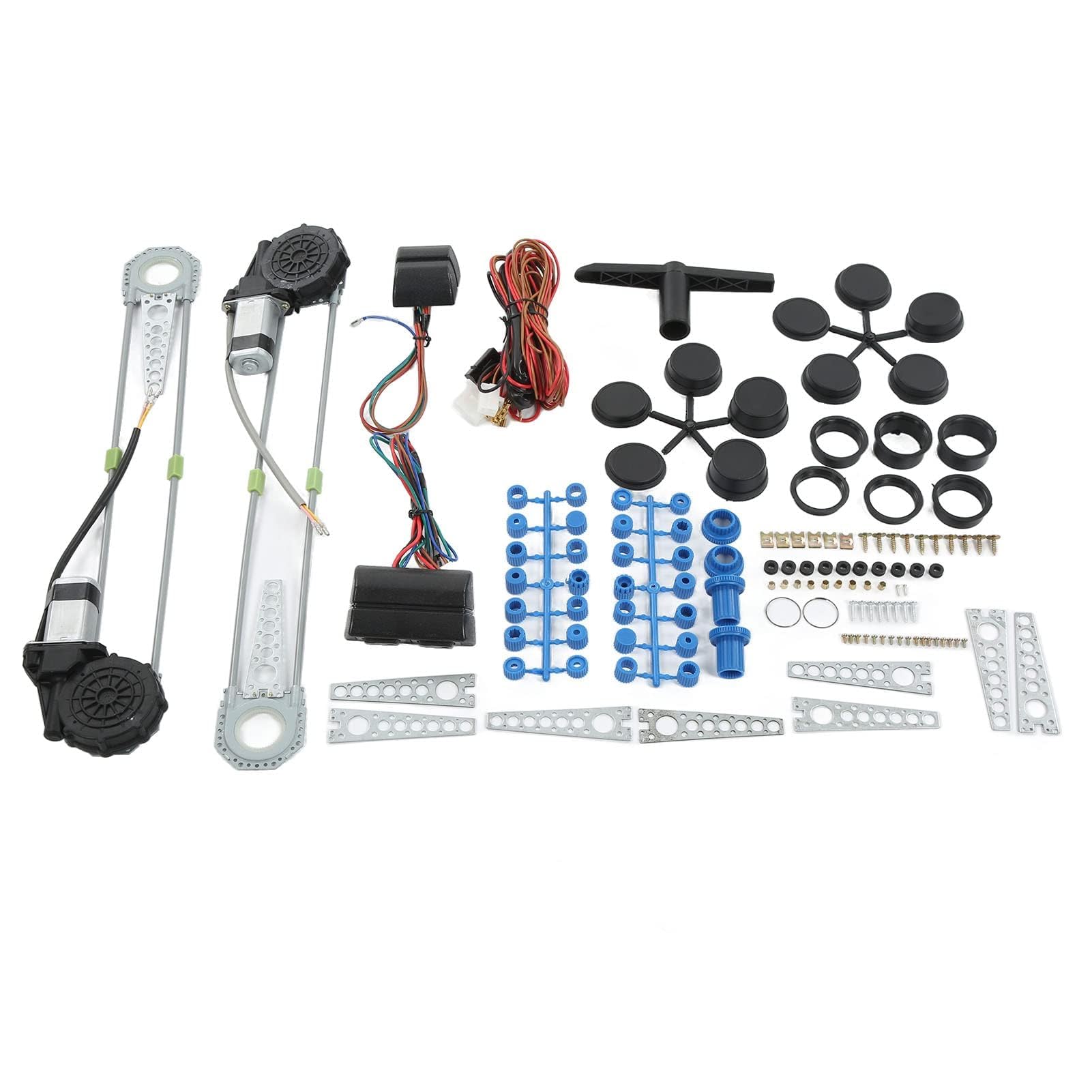 Kit de Lève-vitre électrique à 2 Portes, Yctze Kit de Conversion de Commutateur de Lève-vitre électrique Universel pour Camionnette à 2 Portes, Camionnette, SUV