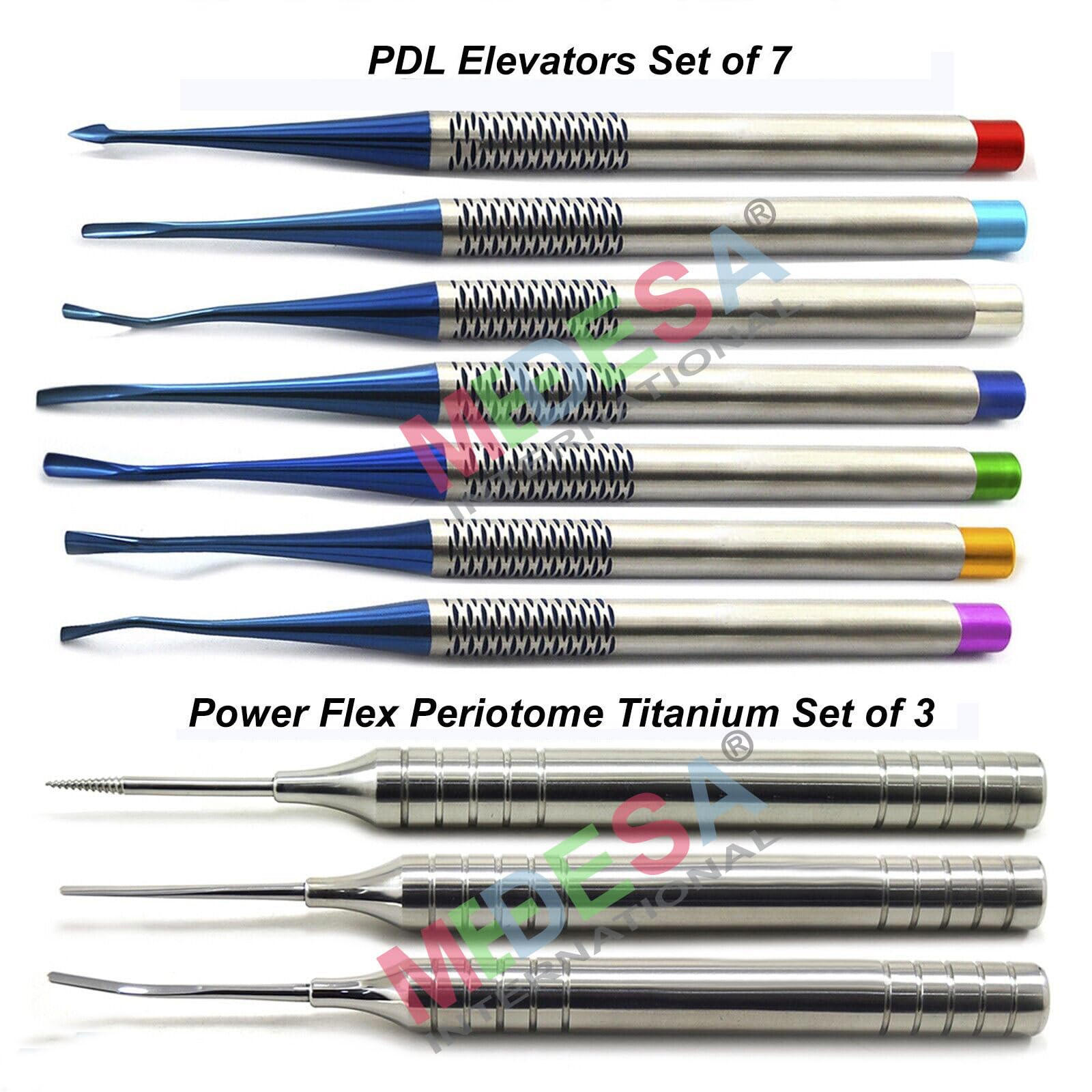 Surgical Extraction Dental Luxating Elevator Set Of 7 – Periotome ...