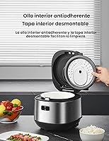 Vista 7 de COMFEE' Arrocera compacta 8 tazas cocidas/4 tazas sin cocinar, multicocción 9 en 1, máquina de arroz rápida, vapor, arroz integral, granos