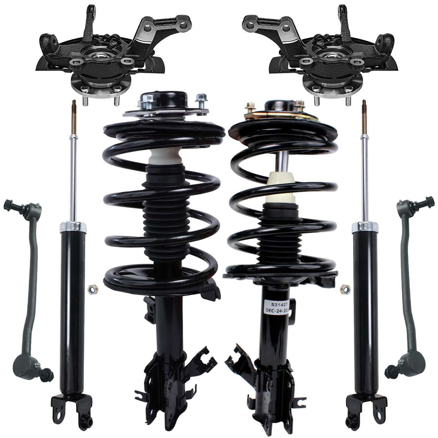 Detroit Axle - 3.5L Front 8pc Suspension Kit for 2002-2006 Nissan Altima