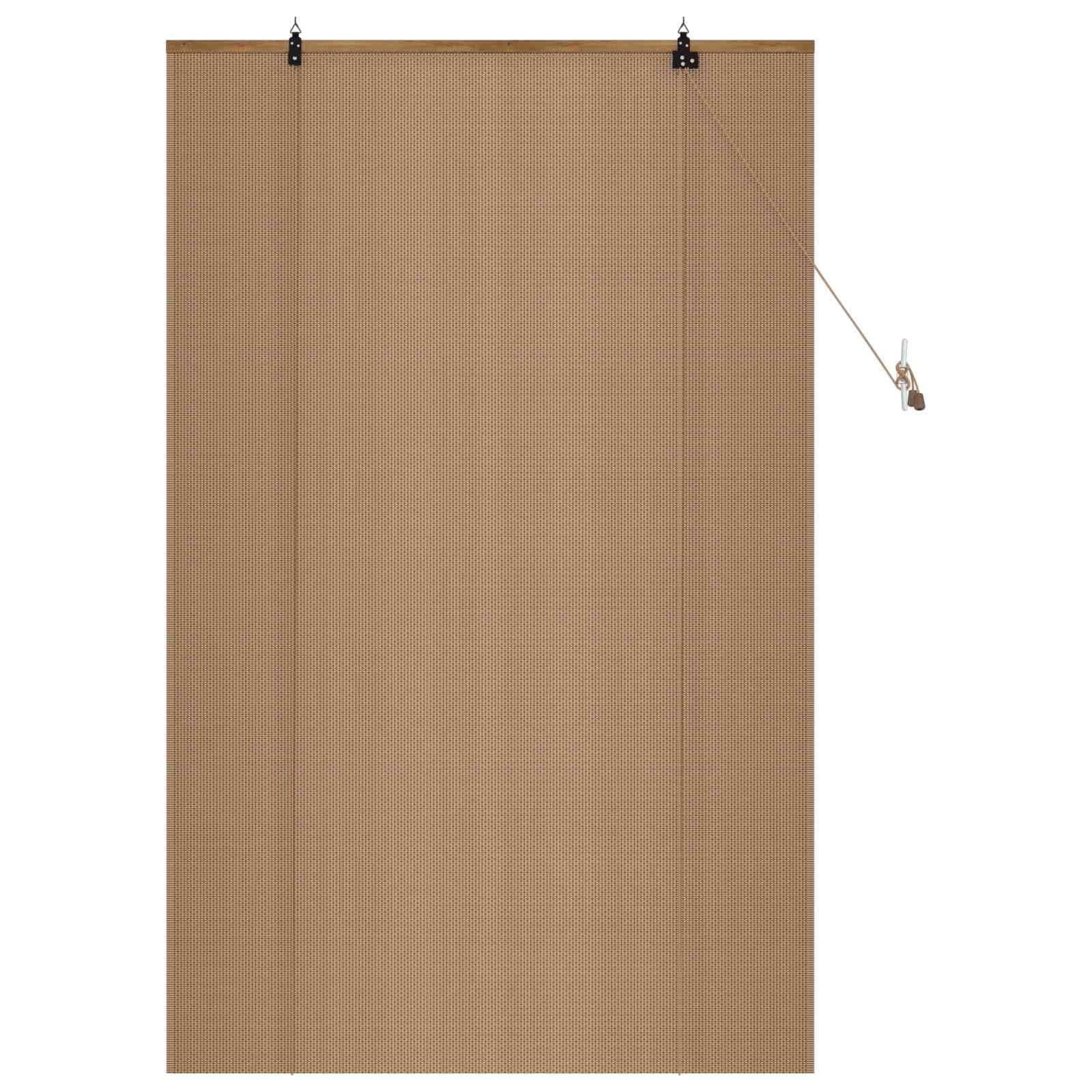 Store enrouleur en bambou marron 80 x 160 cm avec contrôle de la lumière réglable, options de montage polyvalentes, résistant aux UV et durable pour chambre à coucher, salon, cuisine, balcon