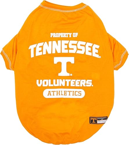 Miniatura 51 de NCAA Camiseta de manga corta para perros y gatos, camiseta deportiva duradera, 5 tamaños disponibles en más de 50 equipos escolares – Traje