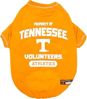 Pets First Collegiate TENNESSEE VOLUNTEERS Dog T-Shirt, Large. - Licensed Shirt for Pets Team Colored with Team Logos.- Premium Stretchable Materials for the Comfrot of your Dog & Cat.
