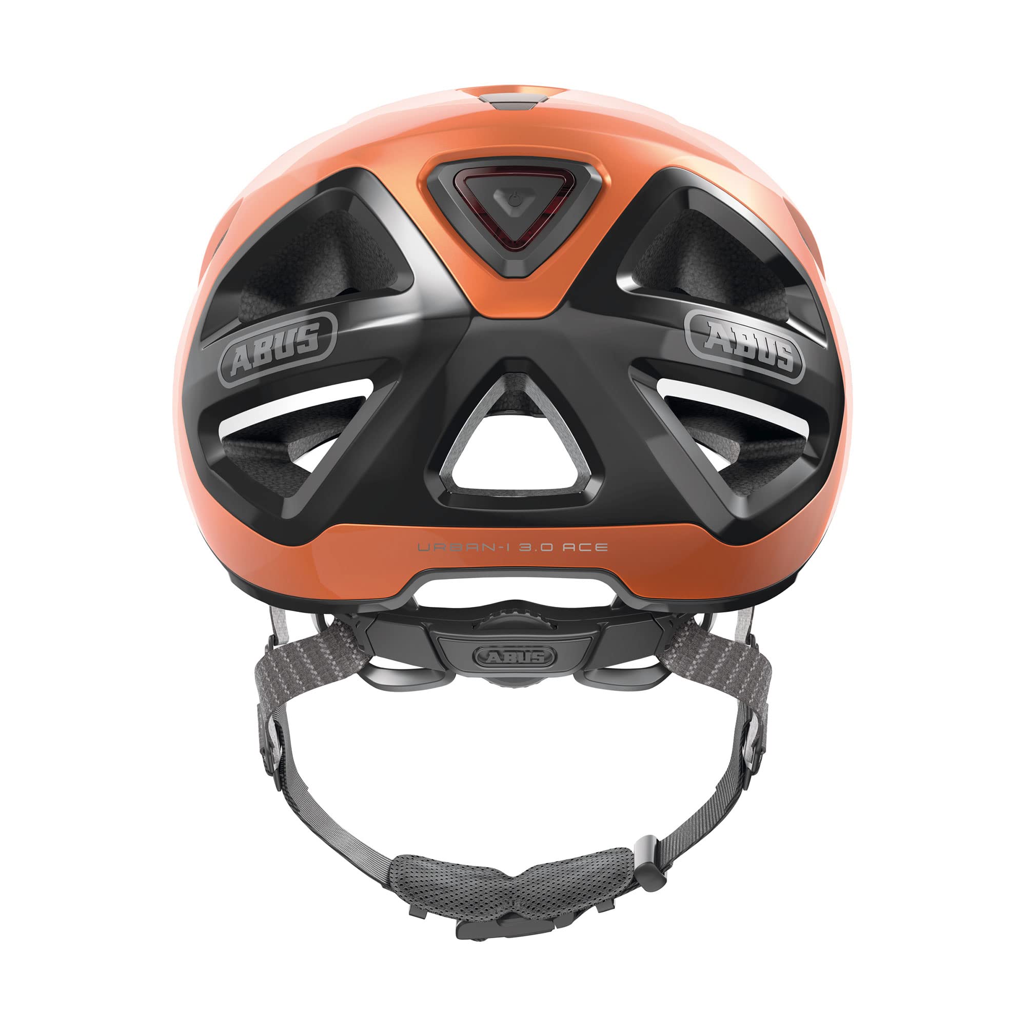 ABUS Urban-I 3.0 ACE City Helmet - Sporty Bike Helmet with LED Rear Light, Extended Peak and Magnetic Fastener - for Men and Women