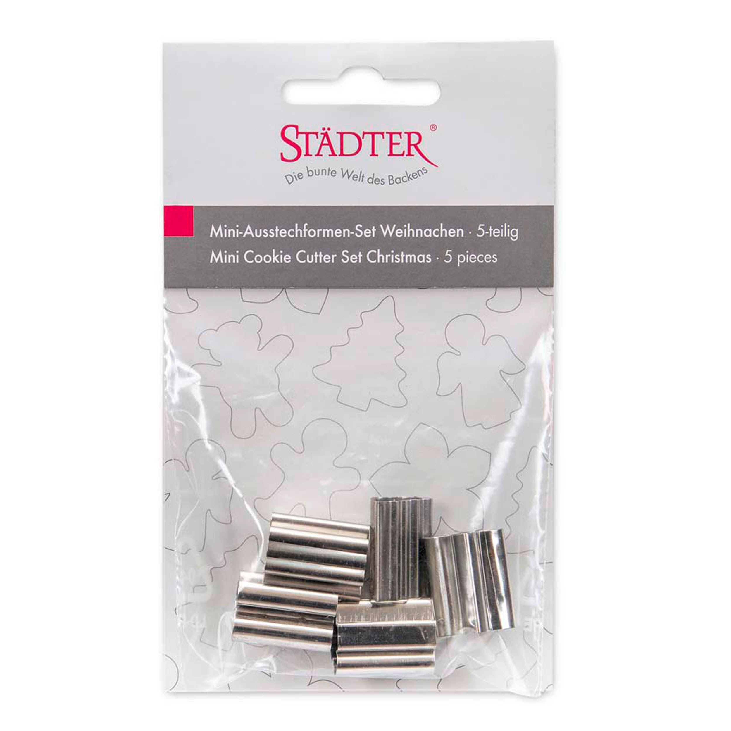 Städter 004603 Emporte-pièces Noël - Mini - Set Emporte-Pièces Inox Argent