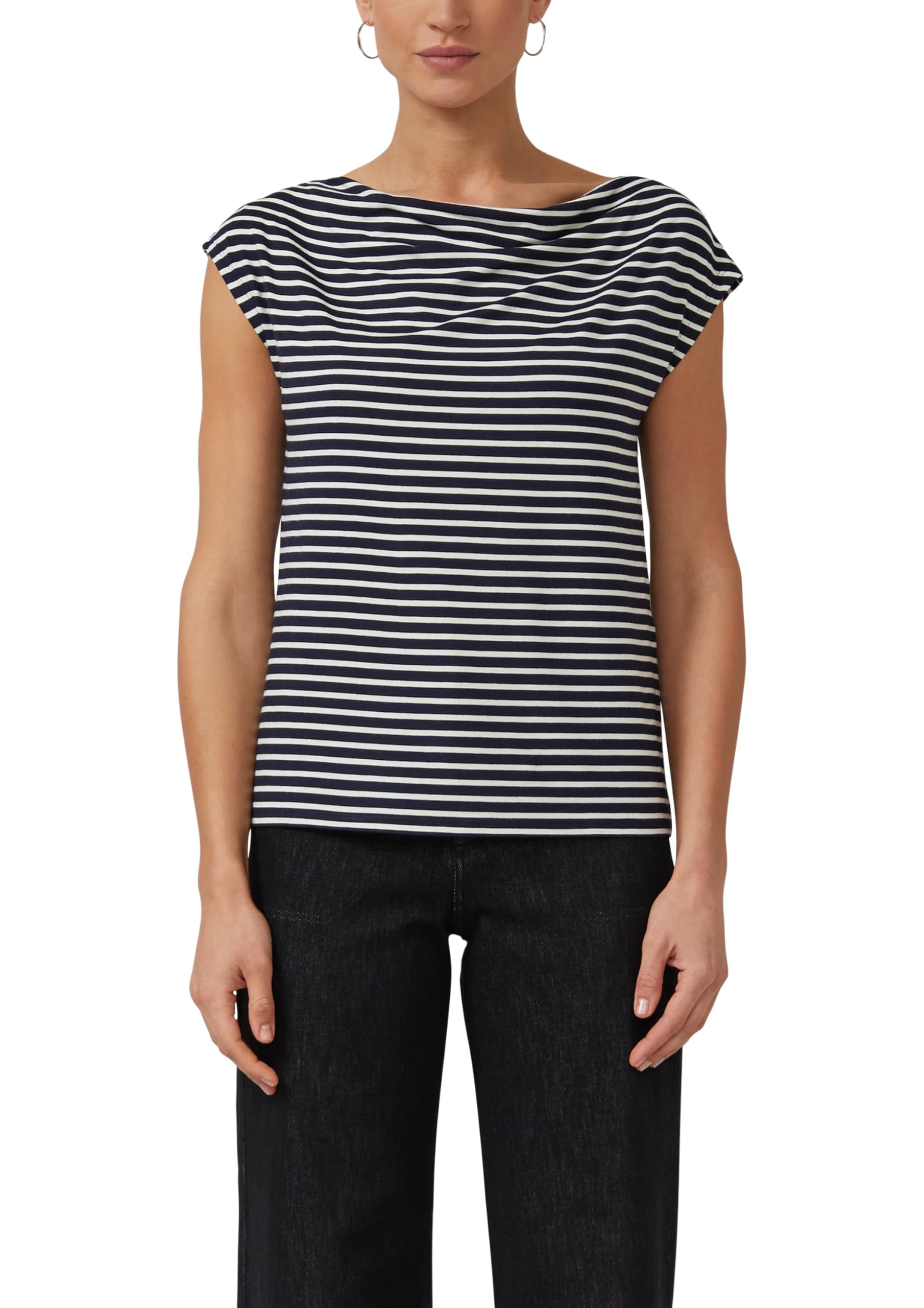 s.Oliver BLACK LABEL Women's 2177025 Striped T-Shirt, 59g1, 16