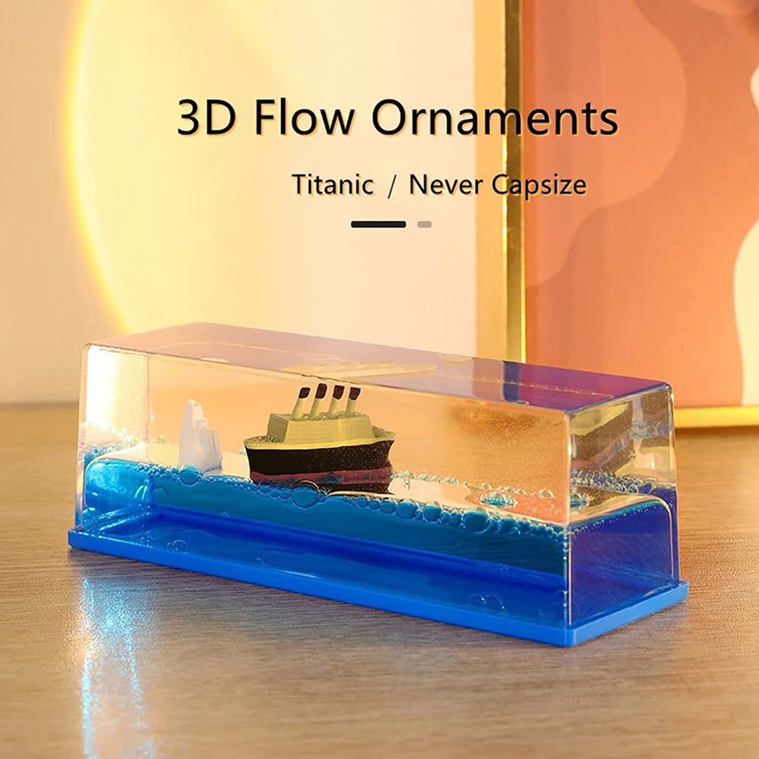 Krupanidhi Cruise Ship Fluid Drift Bottle, Unsinkable Boat Cruise Ship Toy in Box Liquid Wave Cruise Fluid Ship Decoration, Cruise Ship That Never Sinks(Multicolor,1 pcs) 1