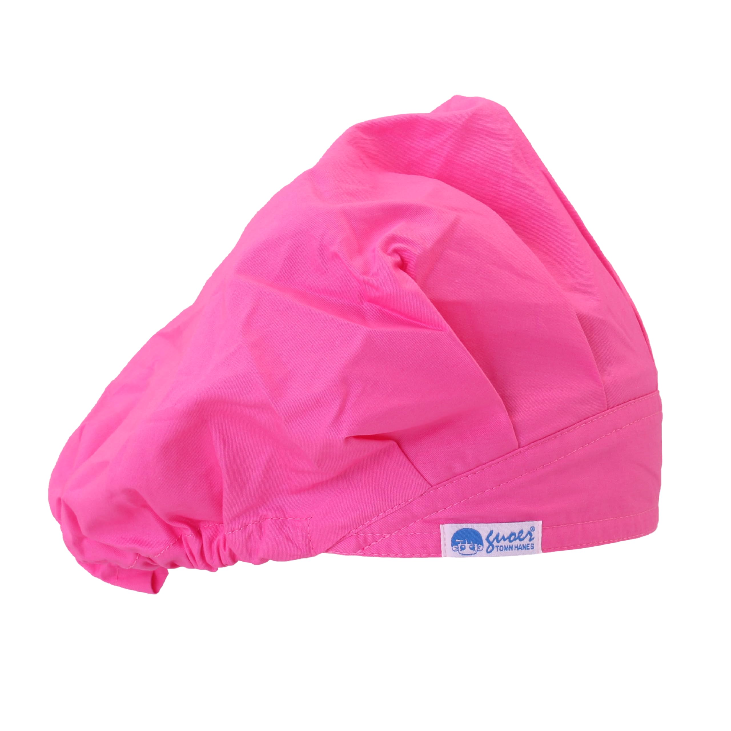 GUOER Women's Bouffant Scrubs Hat Pink (Color16)