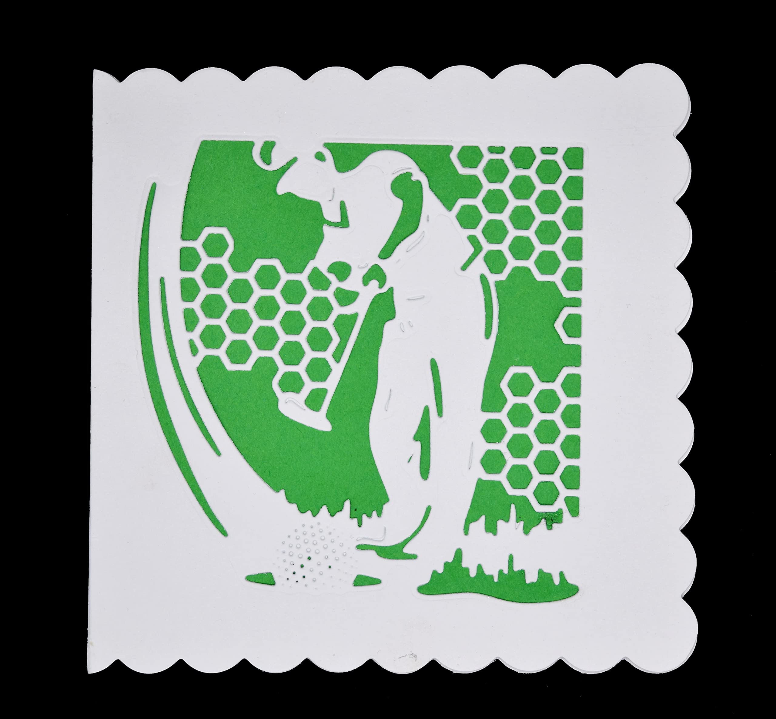 Golfer Silhouette Metal Cutting Die – Golf Cutting Die for Card Making, Scrapbooking & Papercrafts H7