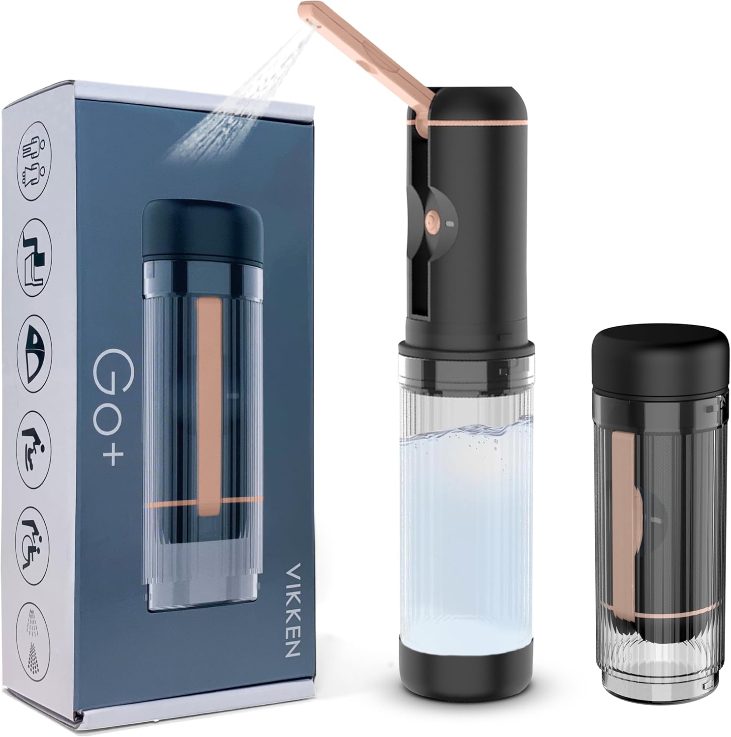 VIKKEN Go+ 200ml Travel Bidet USB-C Rechargeable