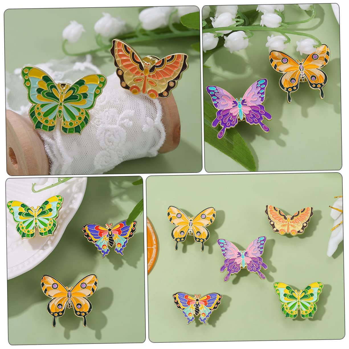 25stücke Teiliges Set Bunter Tierbroschen Kreative Emaille-anstecker Für Kleidung Taschen Und Hüte Niedliche Schmetterlings Frosch Und Insektenmotive Perfektes Für Freunde Und