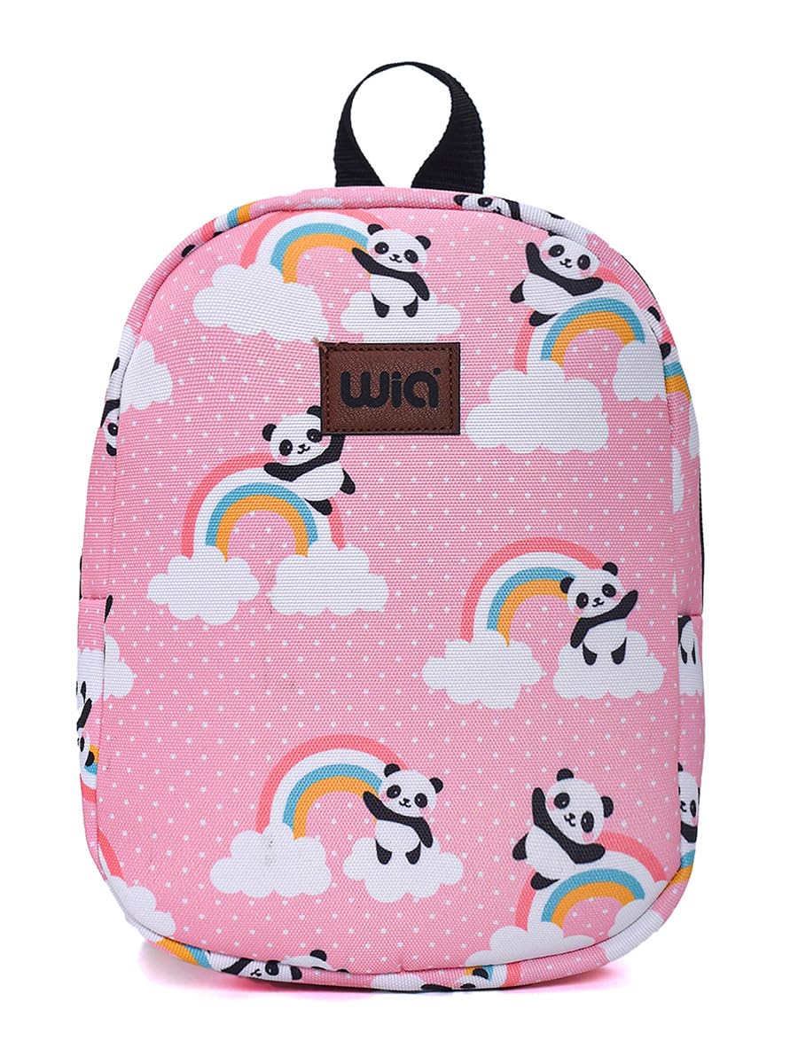 Pembe Panda Eğlenceli Baskı Tek Bölmeli Kreş Çanta