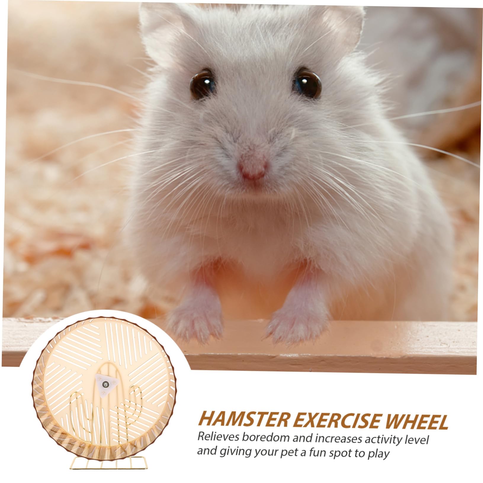 Rueda para Hámster Base Estable de Aleación y Diseño Silencioso, Rueda de Ejercicio para Pequeños Animales en Jaula Que Aumenta el Nivel de Actividad Color Aleatorio