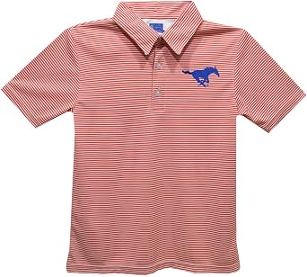 Vive La Fete Polo Shirts for Boys 100% Polyester - Embroidered Stripes Short Sleeve Polo Boys Shirt