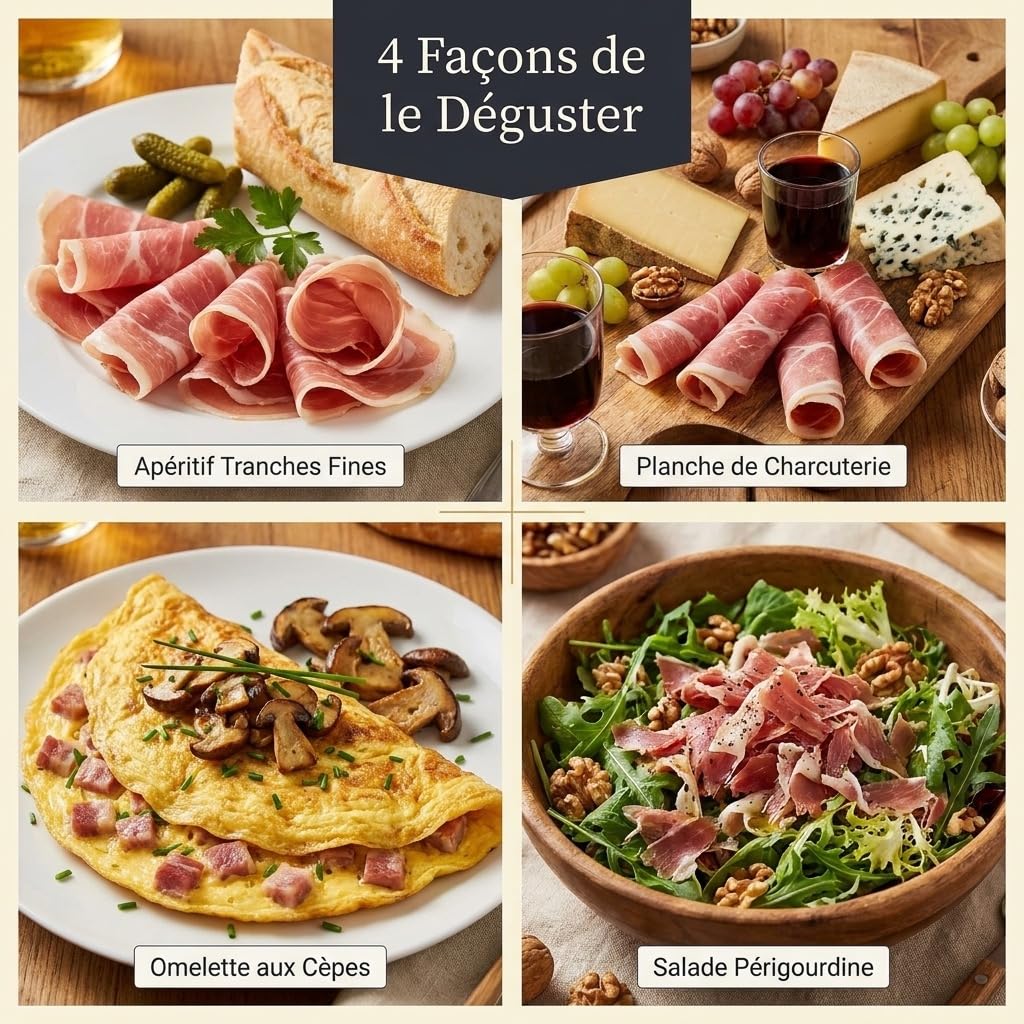 Quart de Jambon noir du Périgord aux Baies de Genièvre 900g +/- 100g