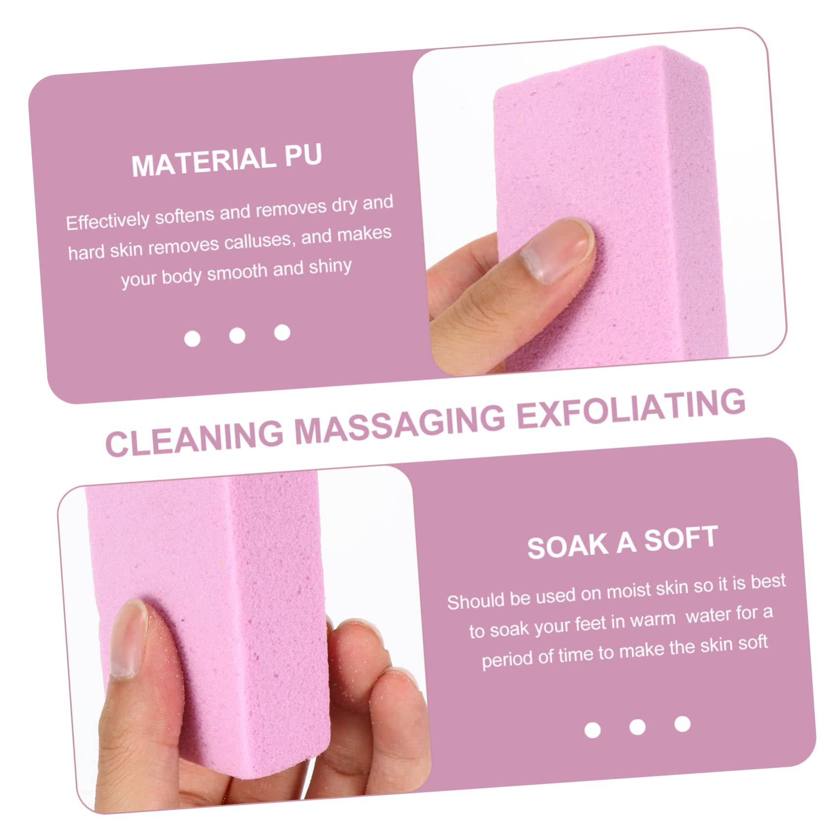 FRCOLOR 30piezas Piedra Pómez Para Pies Exfoliante Durezas y Callos Herramienta De Cuidado De Pies Masaje Para Piel Seca y Dura Fácil De Usar y Portátil