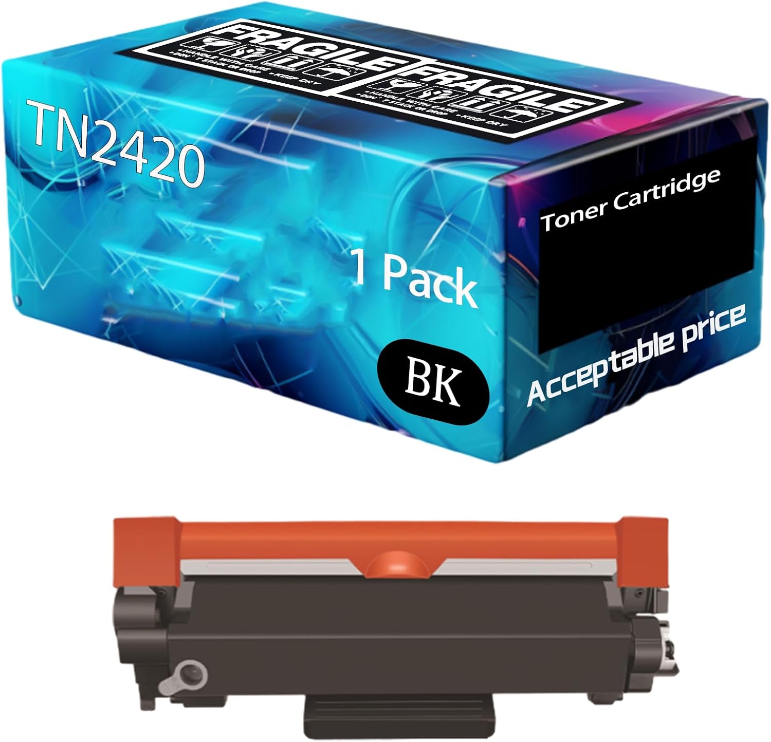 2 Toner Cartridges Compatible With Brother TN2420 TN2410 HL-L2310D HL-L2350DN HL-L2350DW HL - View #2
