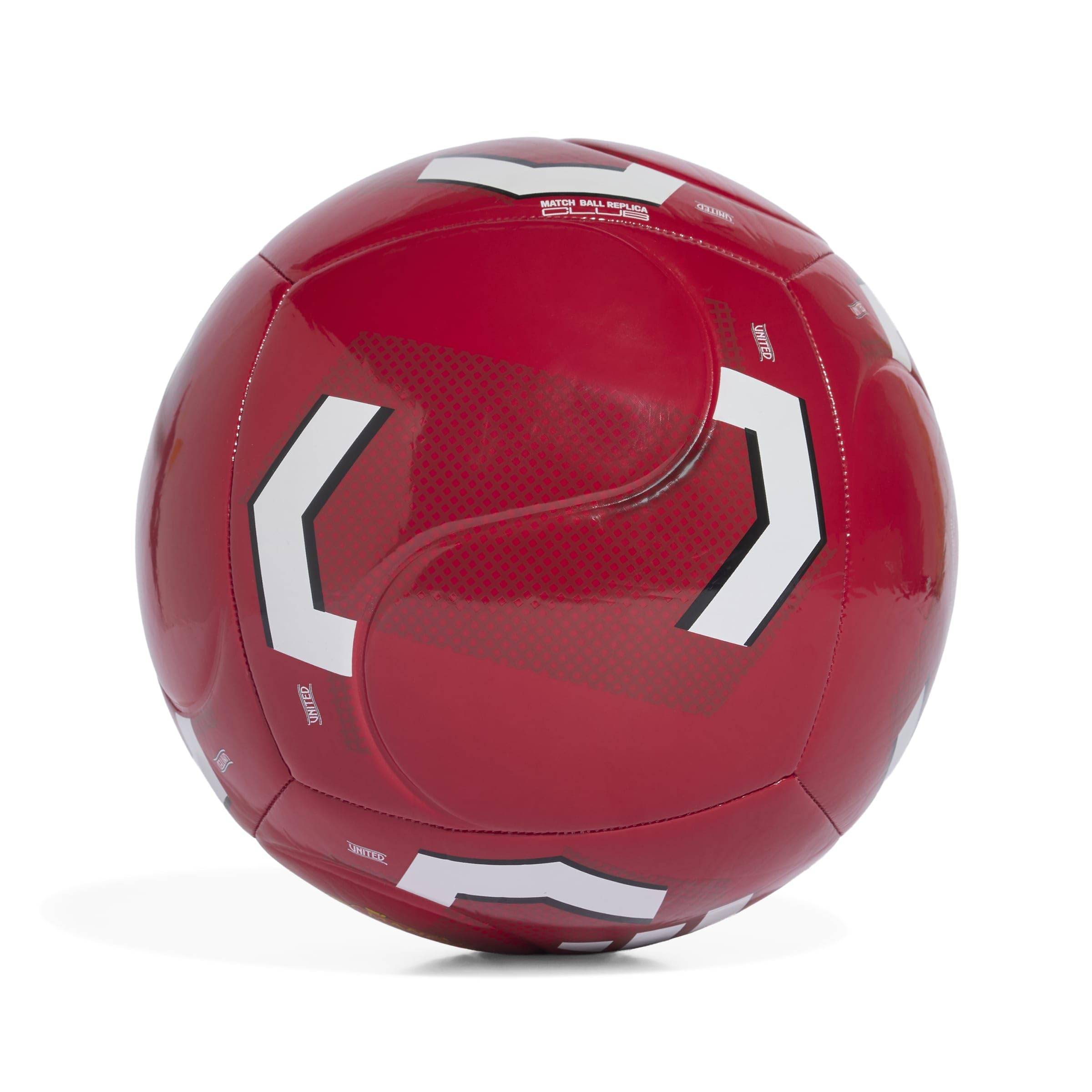 adidas Unisex - Adulto Manchester United Home Club Recreation Ball, mufc red/white, 5