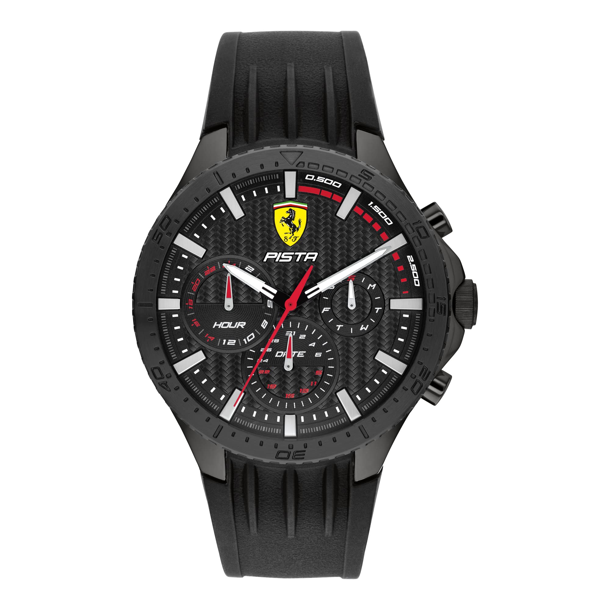 Ferrari Silicone Scuderia Pista Analog Black Dial Mens Watch-0830884 (B09VSWR5QS) Amazon Price History, Amazon Price Tracker