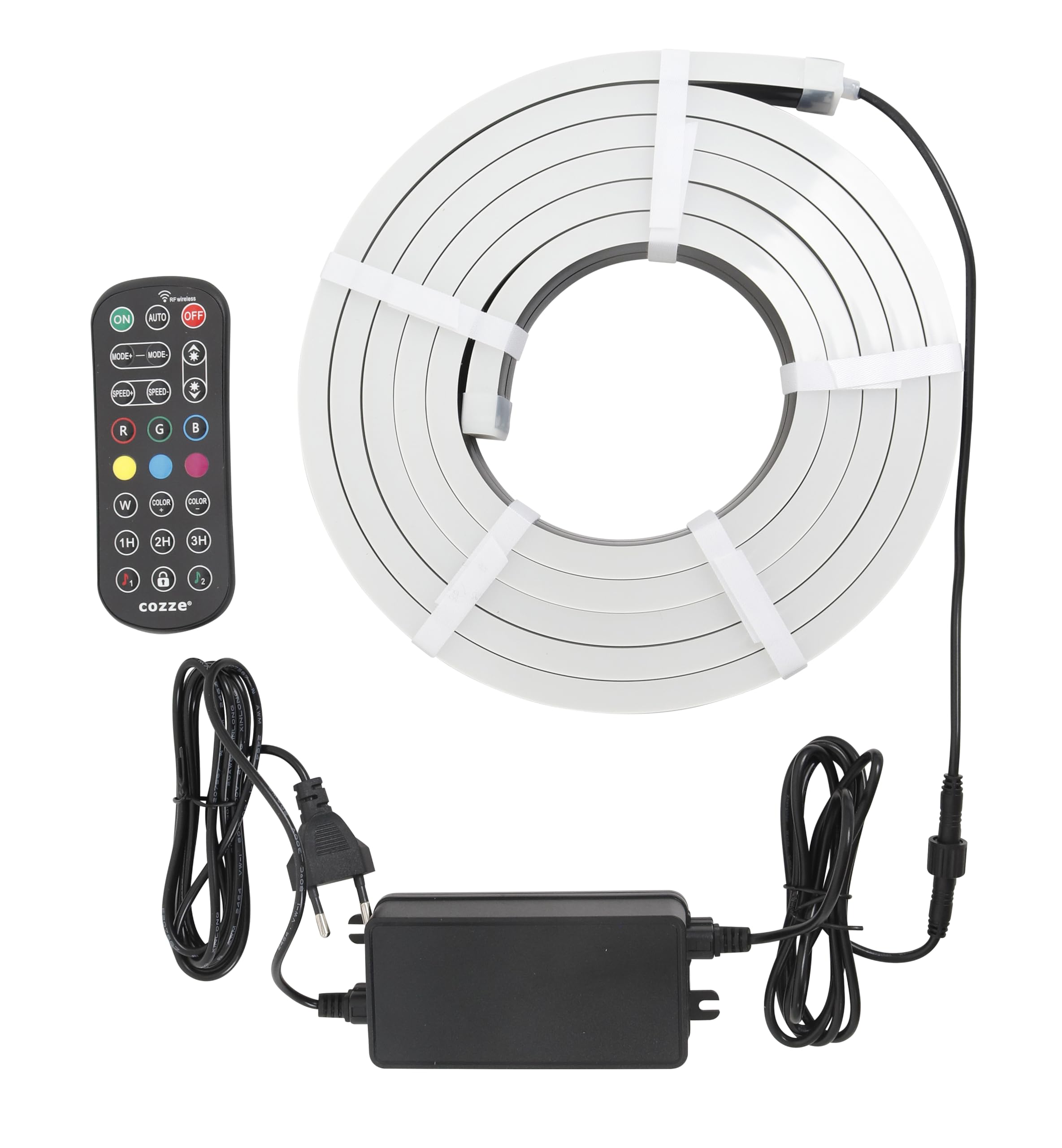 cozze® LED-Lichtband 3 Meter für Außenküche – IP68 Wasserdichter Leuchtstreifen – 120 LEDs pro Meter – Flexibel & kürzbar – Ideal LED-Halterungen