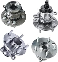 Vista 156 de Detroit Axle - Kit de suspensión de 14 piezas para Jeep Liberty 2006-2007, 2 cubos de rodamiento de ruedas, 2 brazos de control superior, 2 rótulas