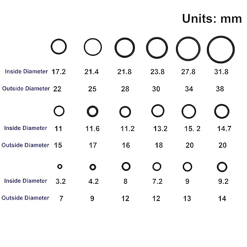 Miniatura 2 de Tool Daily Kit de juntas tóricas de hidrolavadora para bomba, manguera, pistola, varita, acoplador, adaptador, boquilla, 18 tamaños, 100 piezas