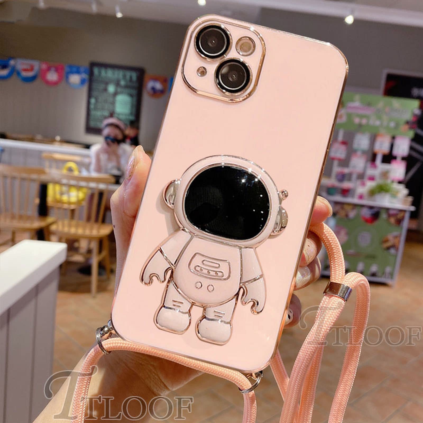 Apple iPhone 11 ラベンダー 宇宙飛行士ケース付き Amazon.co.jp: iPhone用宇宙飛行士隠しスタンドケースカバー