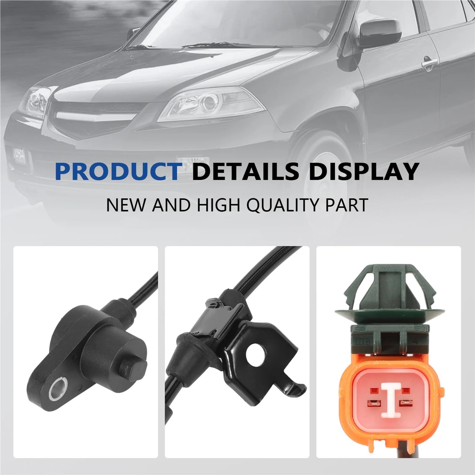 Czujnik prędkości skrzyni biegów 2x tylny lewy i prawy czujnik prędkości koła ABS pasujący do Acura MDX 2001-2006 Honda Pilot 2003-2008 57470-S3V-A52 czujników ABS