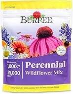 Burpee Wildflower 25,000 Bulk, 1 Bag | 18 Varieties of Non-GMO Flower Seeds Pollinator Garden, Perennial Mix