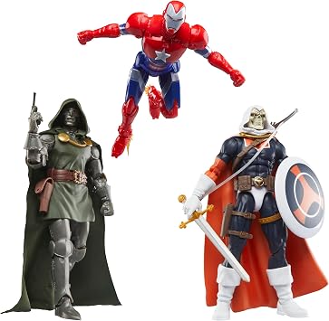 Marvel Legends Series The Cabal, Marvel 85th Anniversary Comics Collectible 6-Inch Action Figures, Taskmaster, Iron Patriot, and Doctor Doom
