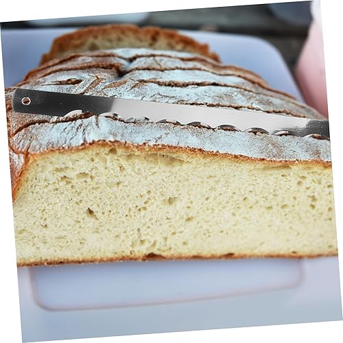 Miniatura 6 de Cuchillo de pan de acero inoxidable, cuchillas de repuesto, 8 piezas, cortador para pan casero, pastel, pizza, borde dentado, fácil de usar,