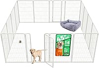 Vista 34 de FXW Homeplus Unleashed Corralito para Perros de Interior - Juego Sin Estrés y Seguro, Resistente de 40 Pulgadas 6 Paneles Corralito para Perros Negro