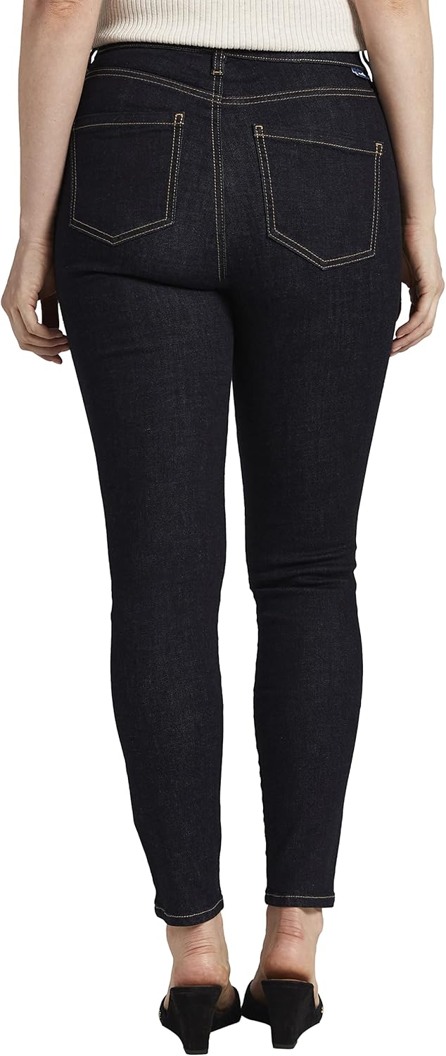 Jag Jeans Women's Valentina Pull-On Skinny Jean, Forever Black, 6 - Image 3