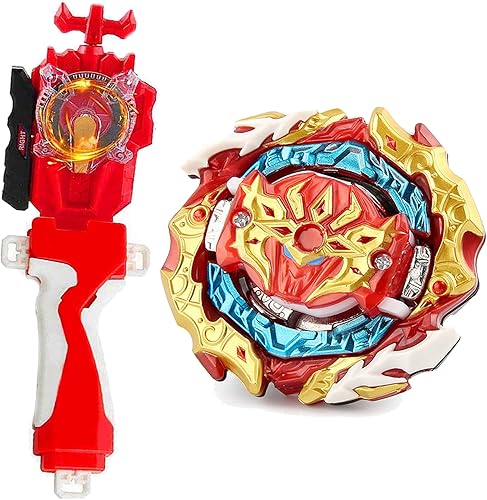 Vista 60 de Juego de juguetes de hoja, juguetes de batalla, lanzador chispeante, agarre Bey Battling Top DB B-199 Booster Gatling Dragon. Kr.Cm'-10 lanzador